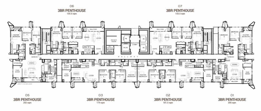 Penthouse Penthouse - 36th Floor Plan - 36th Floor Plan